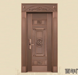 銅藝單開(kāi)門(mén)-湖南銅門(mén)