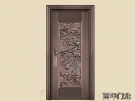 銅藝單開門-湖南銅門