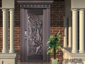 銅藝單開門-湖南銅門廠